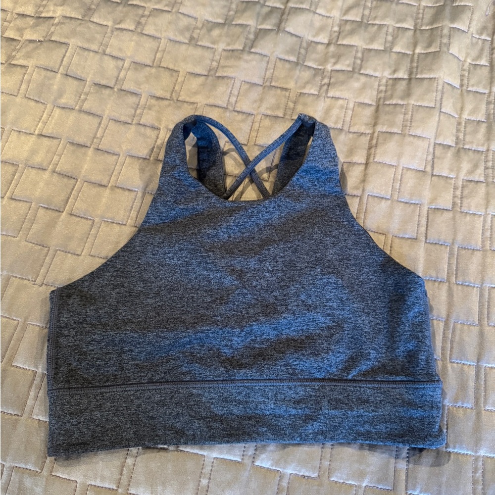 Vuori High Neck Sports Bra, dark grey (Small)